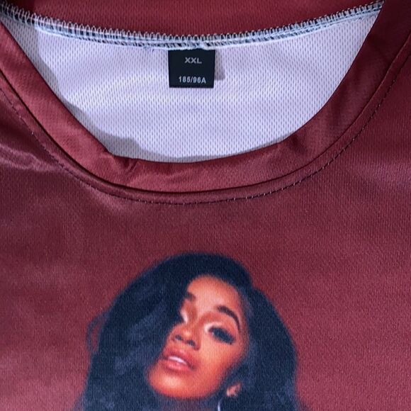 Unisex Women’s Men’s Cardi B Short Sleeve T-Shirt Size XXL NEW - Picture 2 of 6